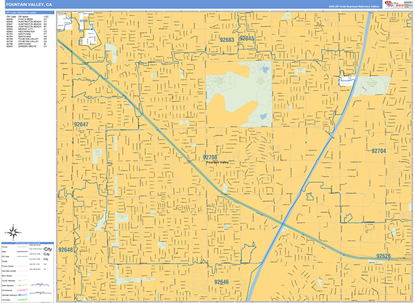 Fountain Valley Map Basic Style